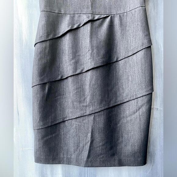 Calvin Klein Asymmetrical Tiered Sheath Mini Dress Size 4 - Picture 5 of 9